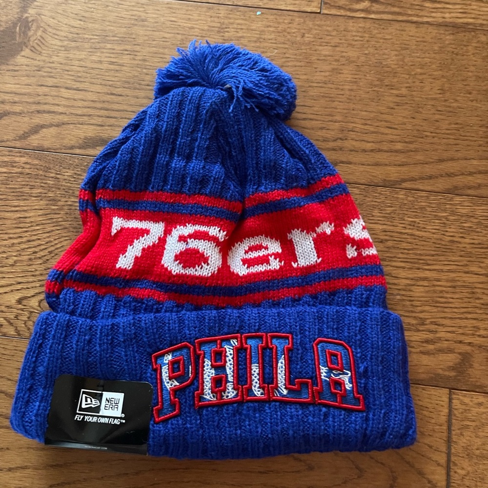 PRICE IS FIRM Brand new Philadelphia 76ers beanie 75th Anniversary